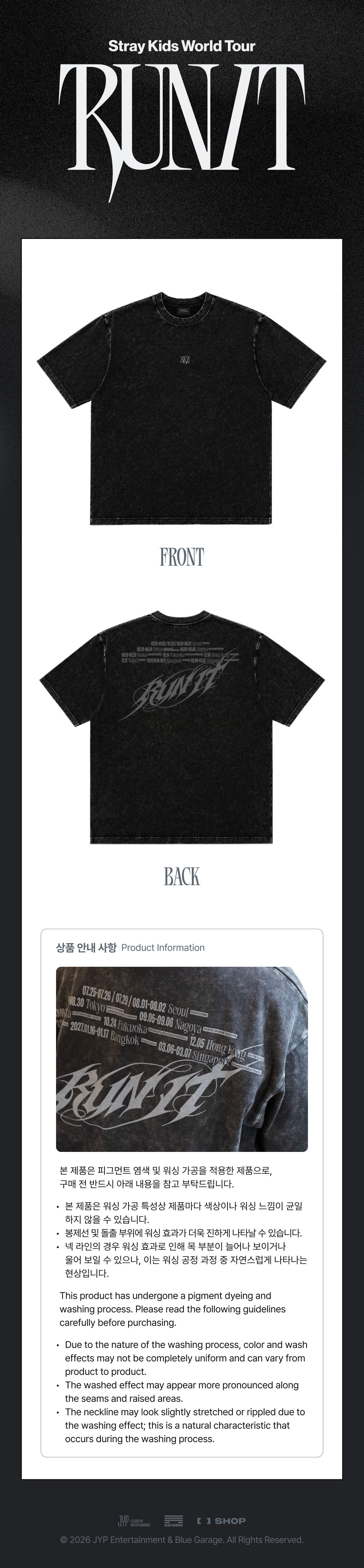 STRAY KIDS RUN IT Goods - T-SHIRT kpoptown.com